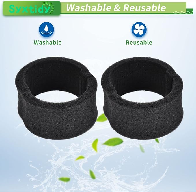 Filter Replacement for Bissell Powerforce Helix Rewind Pet Compact, Turbo Bagless Deluxe Vacuum, Part 203-7913,32r9,1240,82H1,2037913,62x5,65793,68c71, 2 Pack - AquaVibe