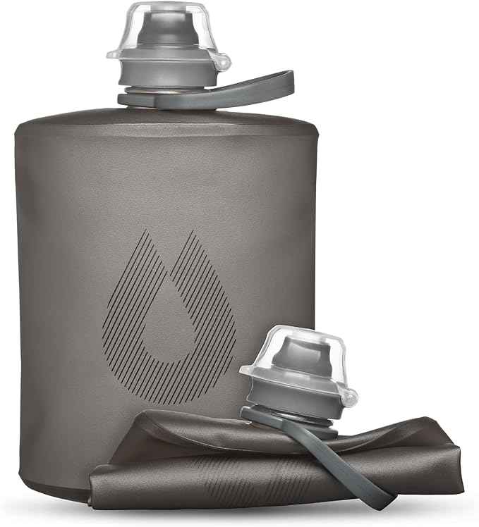 HydraPak Stow Collapsible Water Bottle – 350ml, 500ml, 1L – Ultralight, Leak-Proof, BPA-Free, Filter Compatible Travel & Hiking Flask