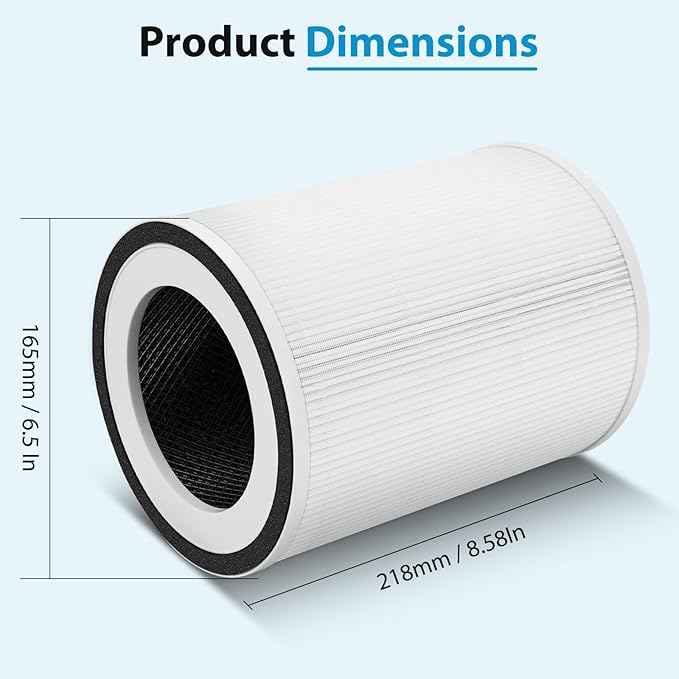 Kilo Filter Replacement for Afloia Kilo, KILOPLUS, KILOPRO, MIRO, MIRO PRO and MORENTO MR-Kilo, Kalo, 360° 3-Stage Filtration, 1 Pack - AquaVibe