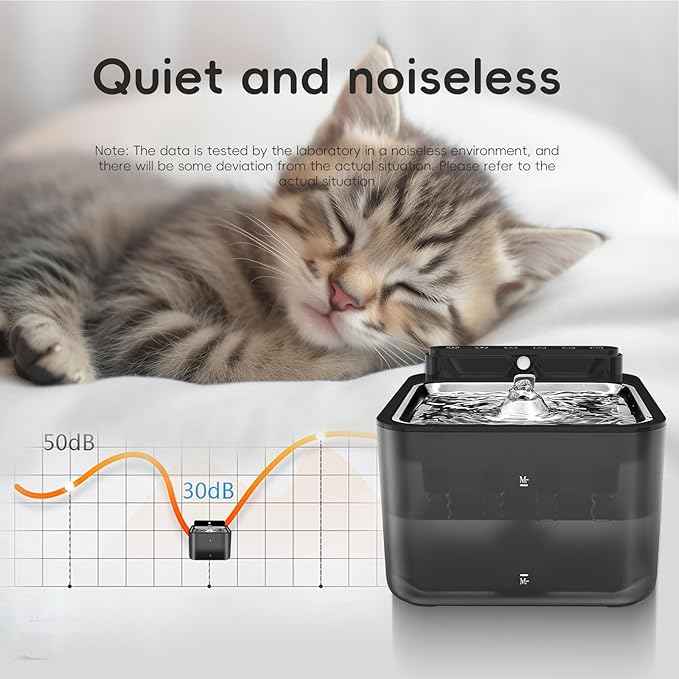 Wireless Cat Water Fountain Battery Operated,Water Fountains for Cats Indoor,108oz/3.2L Motion Sensor Pet Water Fountain,BPA-Free, 3 Filters