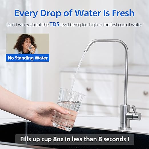 Philips AUT9360 Reverse Osmosis System, 600 GPD Under Sink Water Filter System, Tankless RO System, 2.3:1 Pure to Drain Water Filtration, Reduces TDS, NSF/ANSI 372 Certified with No Standing Water