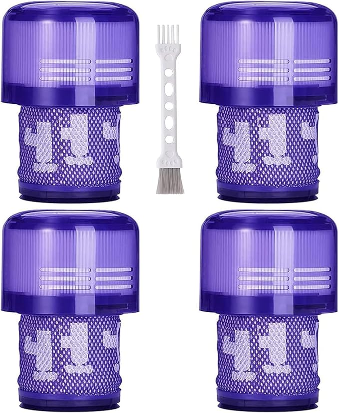 4 Pack V11 Torque Drive Cordless Vacuum Cleaner Replacement Filters for Dyson V11 SV14 Animal and V15 Detect Models, Compare to Part No. 970013-02 - AquaVibe