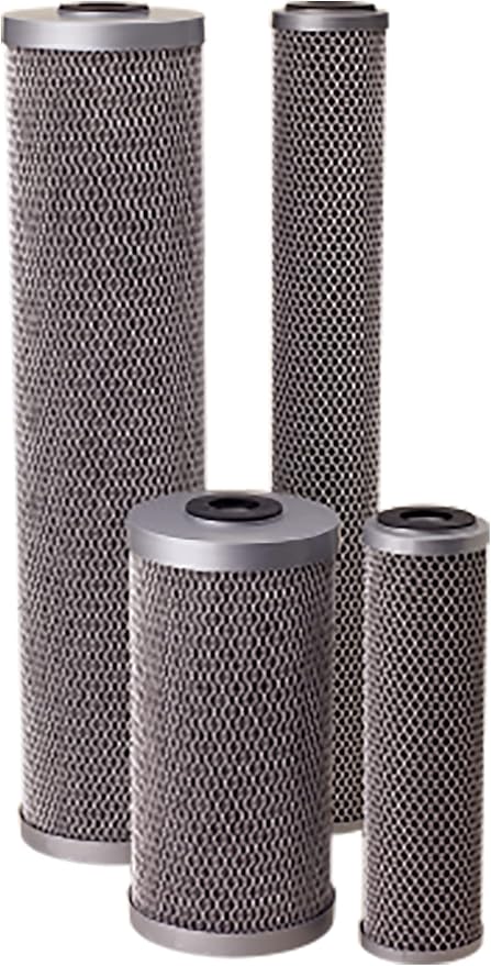 Pentair Pentek FloPlus-20 Carbon Water Filter, 20-Inch, Whole House Modified Molded Carbon Block Replacement Cartridge, 20" x 2.5", 0.5 Micron