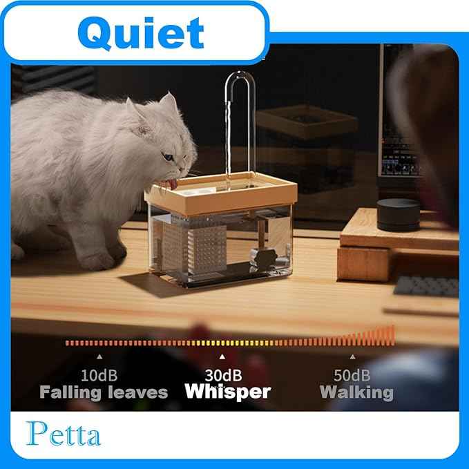 USB Cat Water Fountain,Dog Water Dispenser for Camping,Automatic Pet Fountain with Acrylic Curved Outlet Tube,Bowl,1 Filter Cotton,Outdoors,Green PC101-5