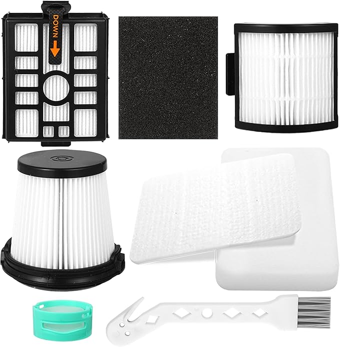 IW3511 IW3120 HEPA Filters Replacement Parts Compatible with Shark IW3511 Detect Pro Cordless Stick Vacuum Cleaner and Shark IW3120 Detect Clean Auto Empty System, IW1111, IW1120, IW3615 (1Pack) - AquaVibe