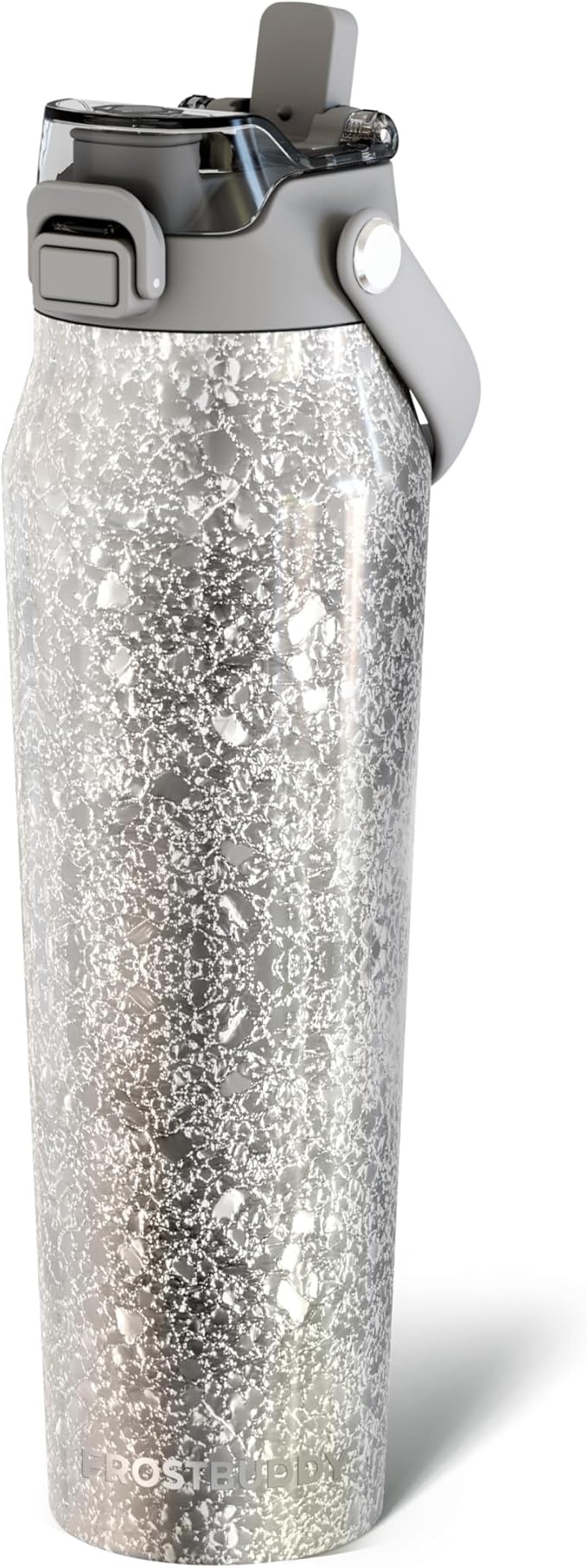 Frost Buddy 32oz Insulated Water Bottle with Straw & Chug Lid | Leak-Proof Stainless Steel | 24-Hours Cold | Sweat-Proof, Cup Holder Friendly | Ideal for Gym, Travel, Sports & Everyday Hydration