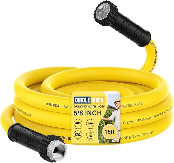 RV Drinking Water Hose 15FT with Storage Bag, 5/8