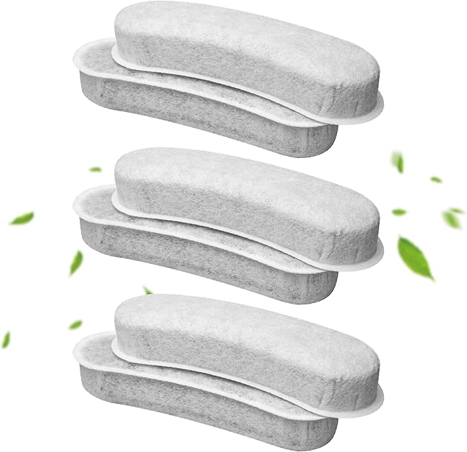 Cat Water Fountain Charcoal Replacement Filters Compatible with W600 Large Dog Water Fountain 205oz/6L Automatic Pet Dog Water Bowl Drinking Dispenser (6 Pack)