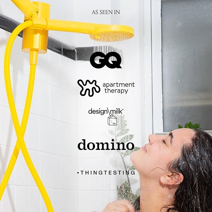 Sproos! - Handheld Showerhead with Filter Set, High Performance Filtration System for Healthier Hair and Skin, Extra Long 70 Inch Hose, 3 Customized Spray Functions, Blue
