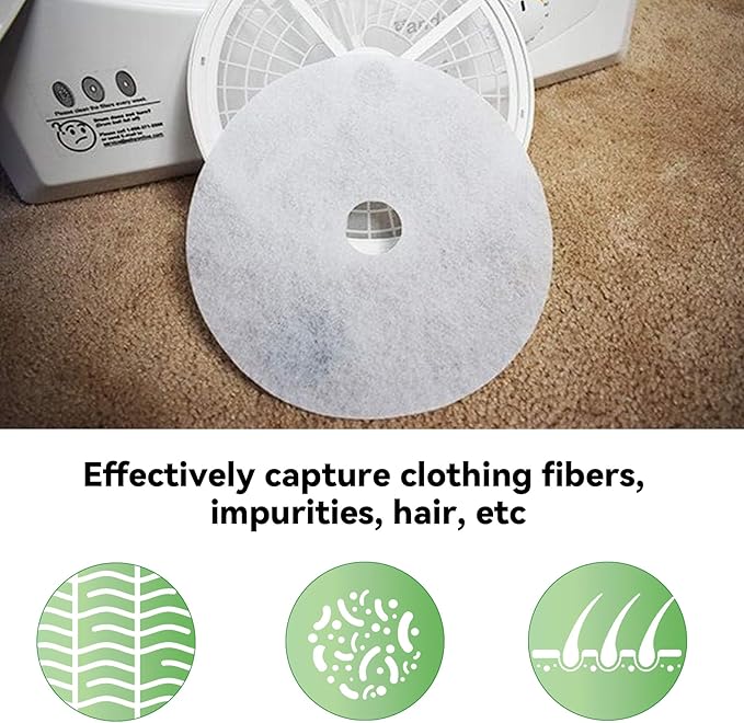Imncya 25 PCS Compatible Cloth Dryer Filter Set, Cloth Dryer Replacement Include 20 Dryer Exhaust Filters/5 Dryer Air Intake Filters for Panda/Magic Chef/Sonya & Avant Dryers