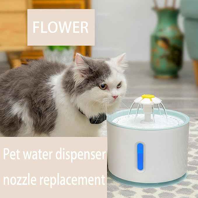 3PCS Yellow Cat Fountain Replacement Flower Nozzle Head,Pet Water Fountain Nozzle Replacement,Be Appropriate for Cat Fountain Automatic Drinking Water Dispenser Fountain Attachment