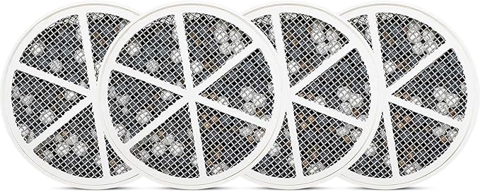 Crystal Quest Bath Ball Replacement Cartridge – Removes Chlorine, PFAS & Odors – Easy-to-Install Water Filter – Eco-Friendly, Durable & Skin-Safe – Built in the USA [4 Pack] - AquaVibe