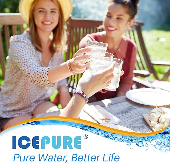 ICEPURE ADQ747935 Refrigerator Water Filter and Air Filter Replacement for LG ® LT1000P®,MDJ64844601, Kenmore Elite 9980, ADQ74793501 LT1000PC ® ADQ74793502, LMXS28626S, LFXS26973S, LT120F®, 1PACK - AquaVibe