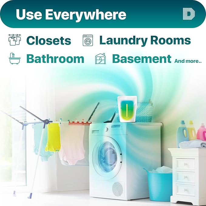 Dry & Dry 10 Pack Standing Moisture Absorbers for Basements, Closets, Bathrooms & Laundry Rooms