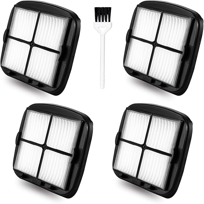 Improvedhand 97D5 Pet Hair Eraser Filter Replacement for Bi-ssell Pet Eraser Corded Hand Vacuum 33A1B 33A1 33A1W 27K6, Replaces Part # 203-7416 203-1432 2031432, 4 Pack & 1 Brush - AquaVibe
