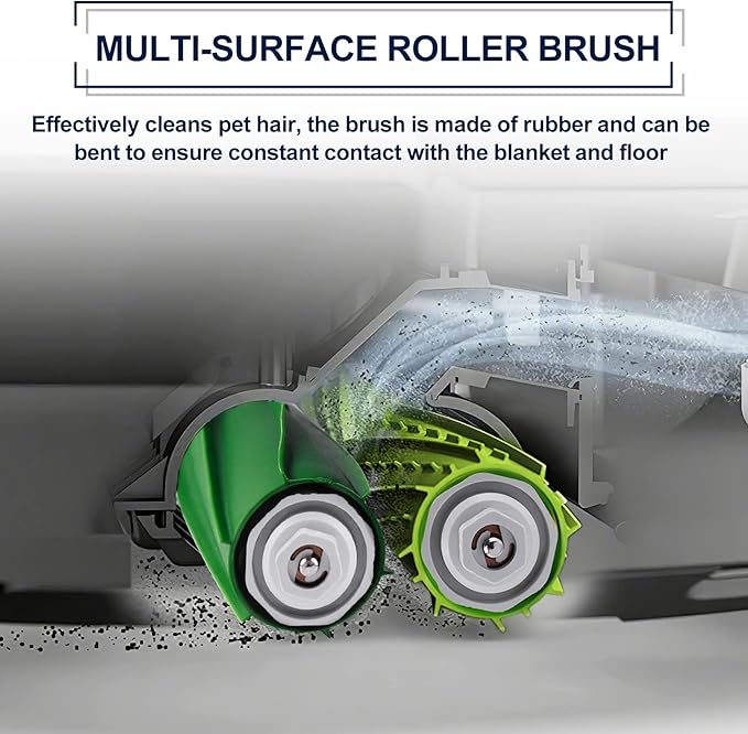 KEEPOW Replacement Parts Accessories Compatible with iRobot Roomba i7 i3 i4 j7 E5 E6 E7 i7+ Vacuum Cleaner Accessories, 6 HEPA Filters, 6 Side Brushes, 1 Set Multi-Surface Rubber Brushes - AquaVibe