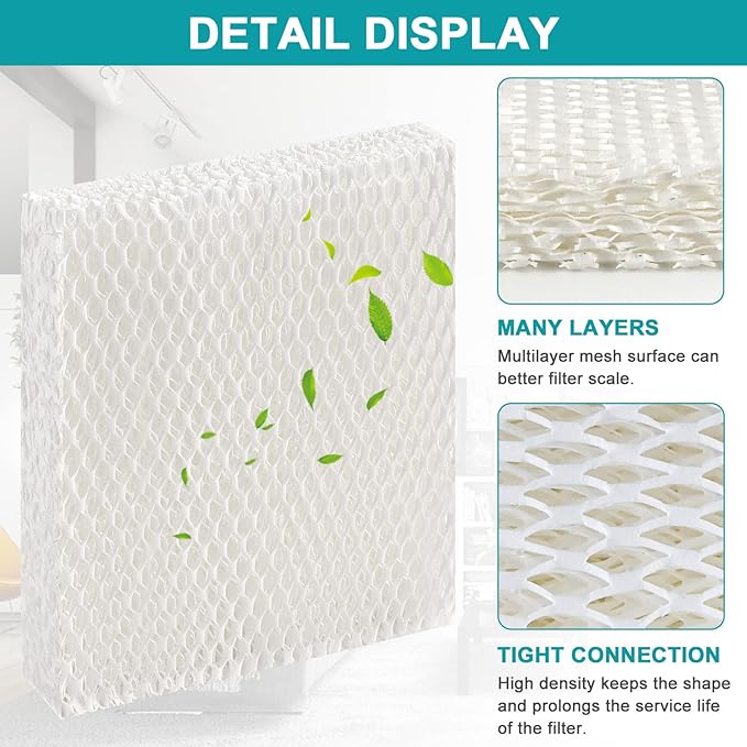 6 Pack HFT600 Humidifier Wicking Filter Replacement Honeywell Filter T, Replace Honeywell Humidifier Filter HEV615 HEV620 HFT600T HFT600PDQ By Cenipar - AquaVibe