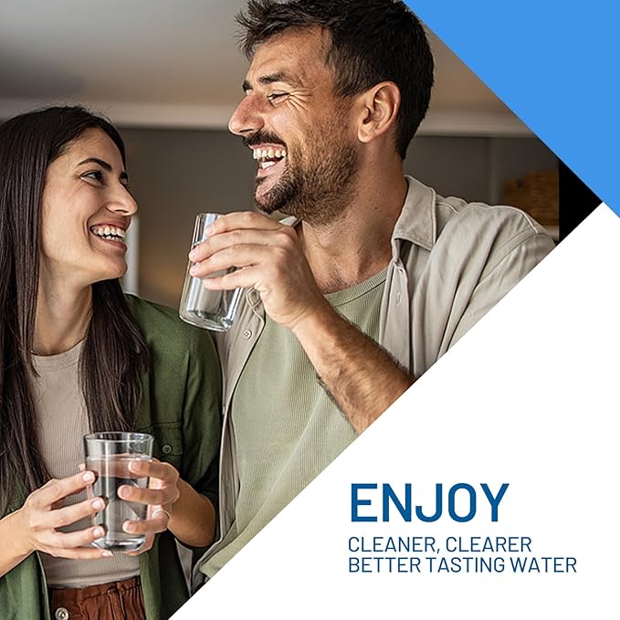 2-Stage 5 Micron 10" x 4.5" Whole House Sediment and CTO Carbon Block Water Filter Replacement Cartridge Pack Set for WGB21B, FP15B, FC15B, F2WGB21B, F4WGB21B & 2-Stage 4.5"x10" Water Filter System