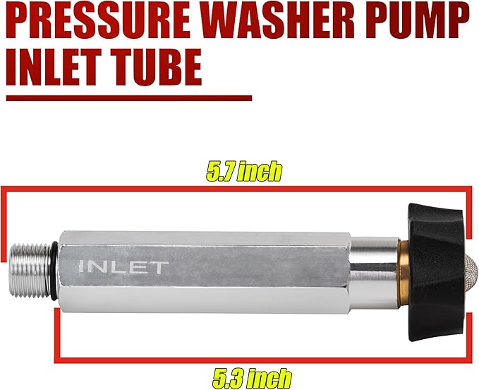 Pressure Washer Pump Inlet Tube for 201496GS 190632GS Compatible With Annovi Reverberi Homelite Himore - AquaVibe