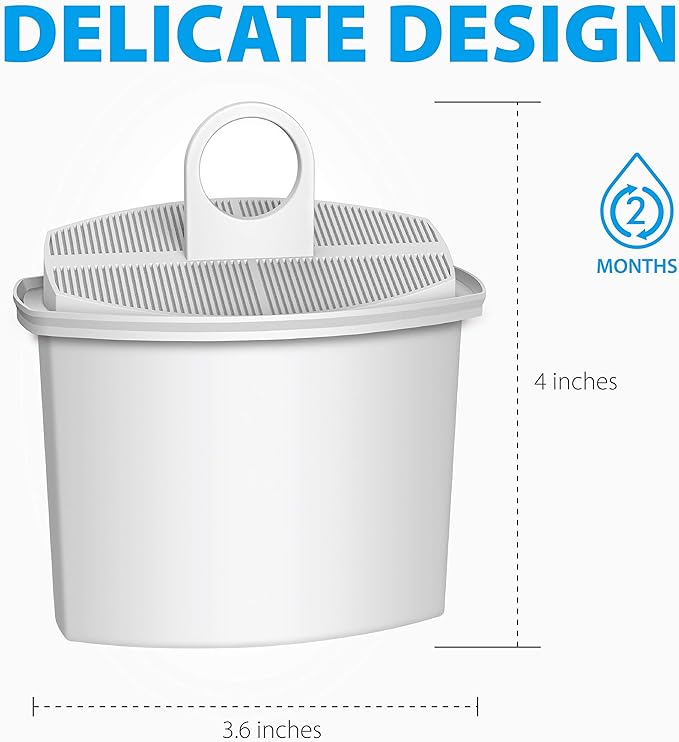 Waterdrop Coffee Water Filter, Replacement for Braun® KWF2, 3106, 3112, 3115, 3116, KF600, KF590E, KF580, KF550, KF190, KF187, KF155, KF150, KF140，TÜV SÜD Certified, 2 Packs - AquaVibe