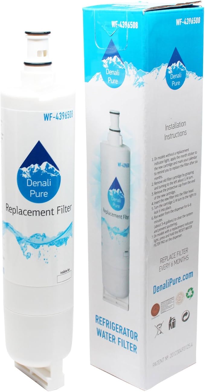 Kenmore, Maytag, KitchenAid Refrigerator Water Filter - Compatible with Whirlpool 4396508, 4396510, 4396510P, 4396508P