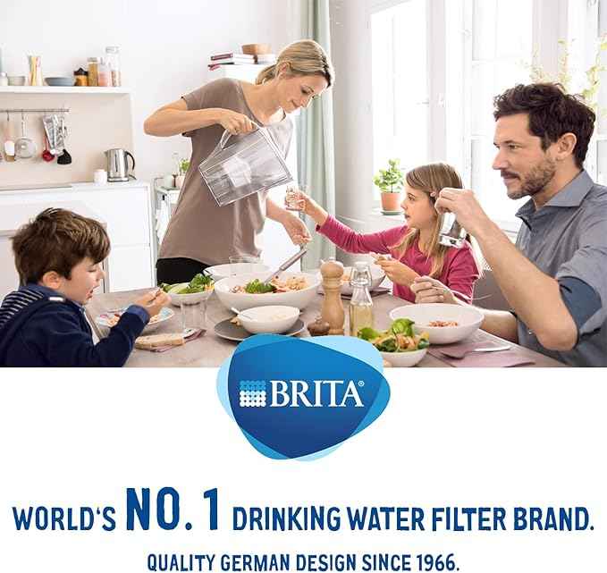 BRITA MAXTRA+ replacement water filter cartridges, compatible with all BRITA jugs -reduce chlorine, limescale and impurities for great taste - 6 Count (Pack of 1)