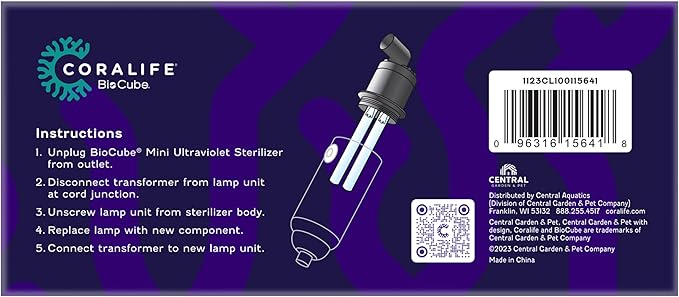Coralife Biocube UV Sterilizer Lamp 5 Watts