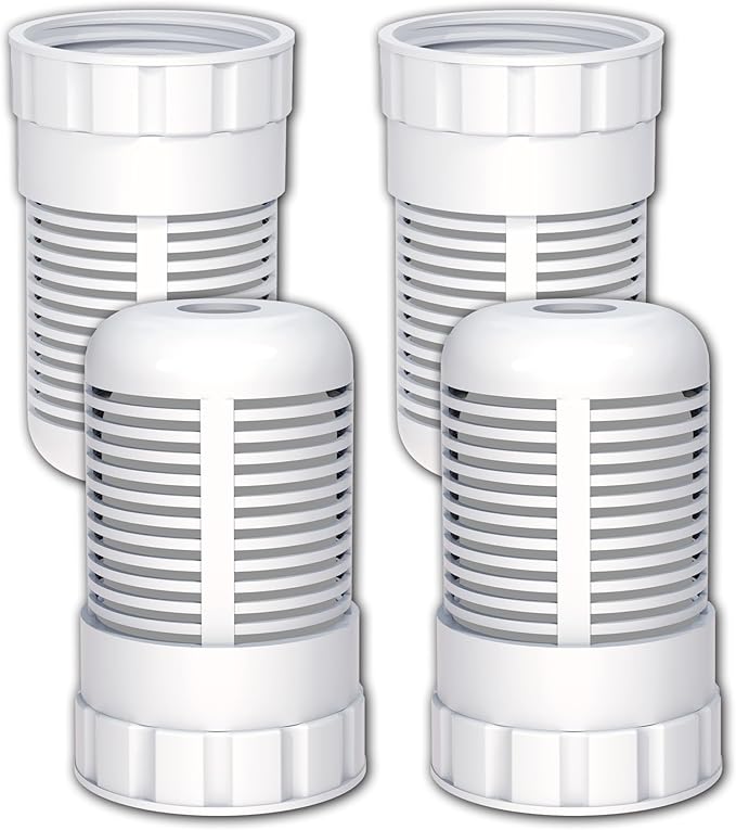 Alkaline Water Filter Replacement for Seychelle Dual-Filter 64 oz and Water Filter Pitcher 32 oz pH Enhancing Filtration, Compatible with Alexapure Pitcher, 4 PCS