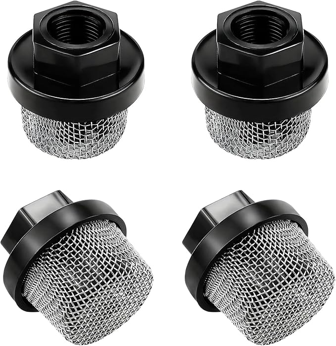 4Pcs Hose Inlet Strainer Filter, Water Pump Filters, Garden Hose Filter, Water Hose Filter for Sprayer (0.67 in)