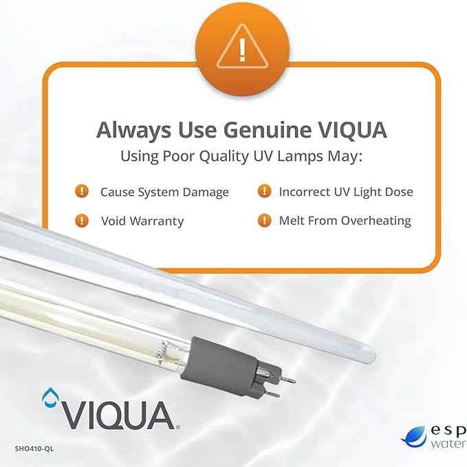 Viqua SHO410-QL UV Lamp and Sleeve Kit for SPV-8, SC-410, SP410-HO