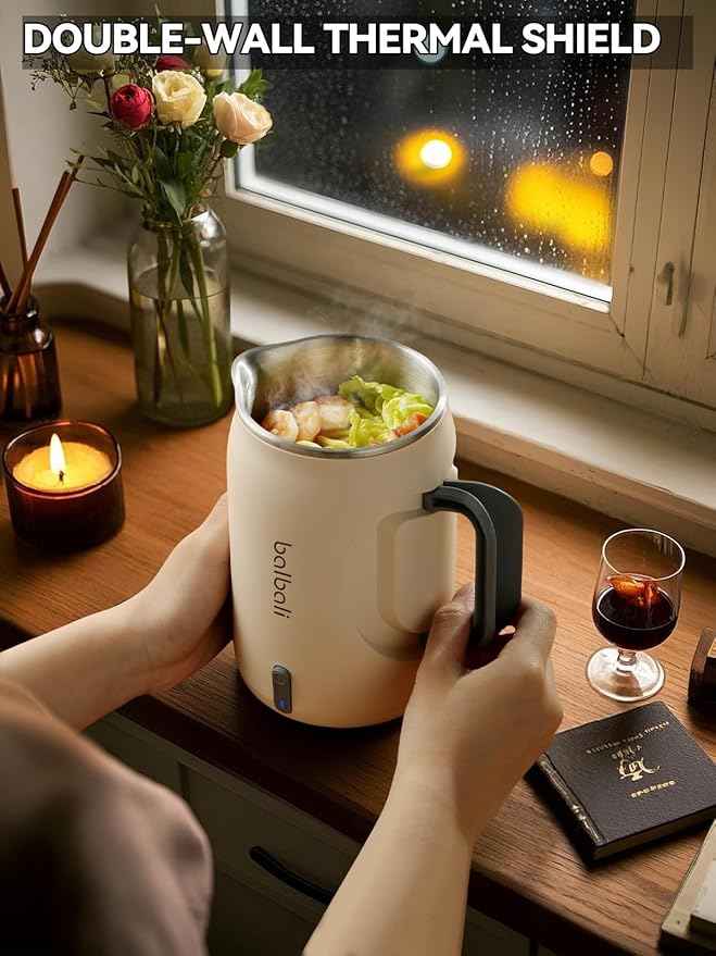 Complete Travel Tea Set with Mini Electric Kettle 0.6L, Hardshell Case for Portable Travel Hot Water Boiler, Teapot with Strainer, Cups and Protect Bag for Home, Office, and Camping White