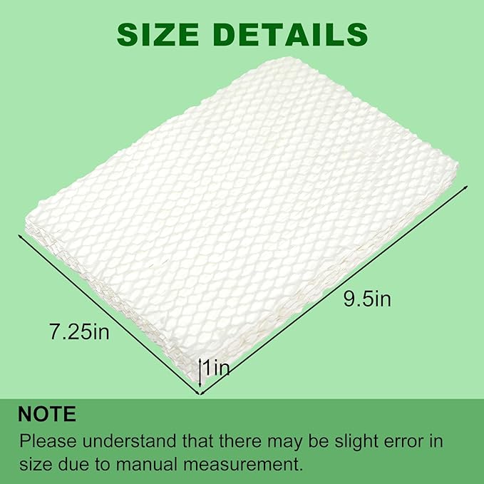 MD1-0034 Humidifier Replacement Wick Filters + Brush, Compatible with Vornado Evaporative Humidifier Evap40, Evap2, EV3, EV100, EV200, EVDC300, EVDC500, EVDC505 (Not for Evap3), 4-Pack (4)