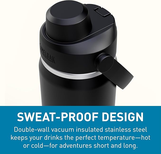 CamelBak Thrive Chug Insulated Stainless Steel Water Bottle Black, 20oz