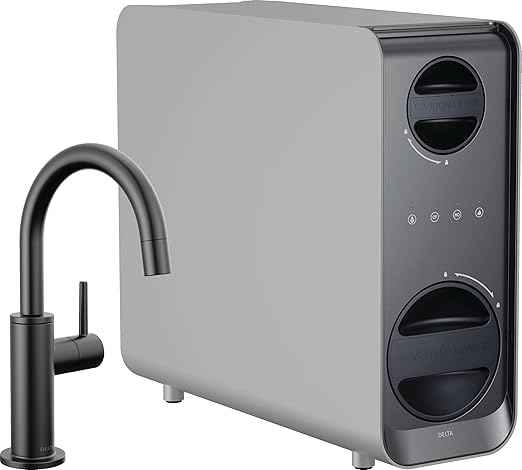 Delta Faucet Clarifi Under Sink Reverse Osmosis Water Filter System with Matte Black Beverage Dispenser Faucet