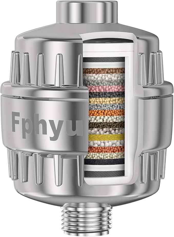 Upgraded Shower Filter, Shower Filter Head for Hard Water, 20-Stage Shower Head Filter Removal 99% of Chlorine, Fluoride, Heavy Metals, Iron, Chemicals, Improve Your Skin and Hair