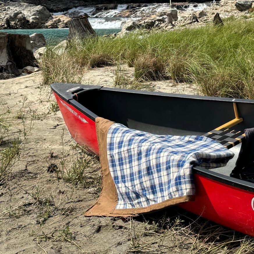 Waxed Canvas Wool Camping Blanket & Bedroll