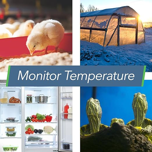 HT1 Smart Temperature Sensor and Humidity Sensor - Bluetooth Thermometer and Hygrometer with App Monitoring - Indoor/Outdoor Temperature and Humidity Monitor for RV, Basement, Fridge & More (2 Pack)