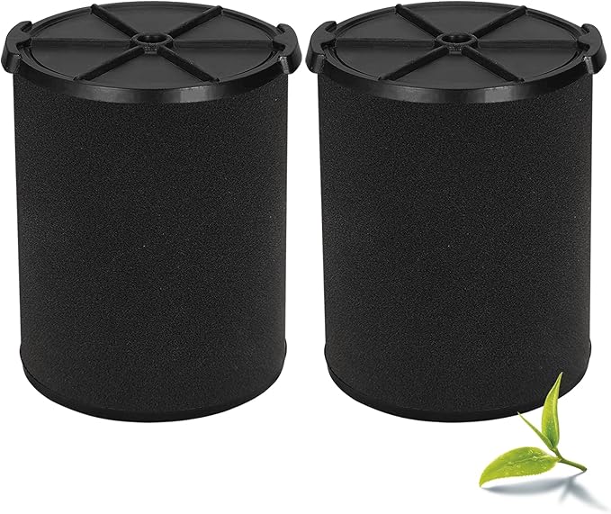 Universal Filters Replaces CMXZVBE38778 CMXZVBE38773 Craftsman Wet Application Filter, Replaces # 9-38751, Fits 5-20 Gallon Shop Vacuums1988+,with Foam Sleeve-2 Pack - AquaVibe