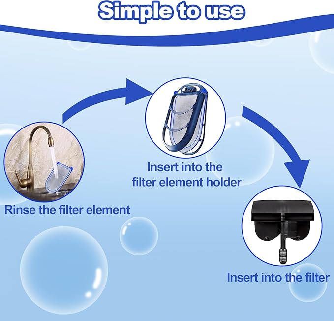 10-Pack Carbon Filter Cartridges Compatible with Tetra Whisper EX30/EX45/EX70 Filters, Replacement Filter Cartridges - AquaVibe