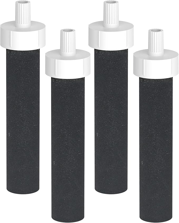 AQUA CREST Water Bottle Filter, Replacement for Brita® BB06, Brita Hard Sided, Stainless Steel and Plastic Bottle Filter, 4 Count