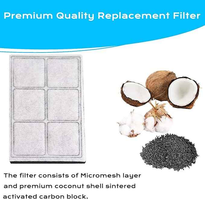 Cat Water Fountain Filters, Compatible with Drinkwell Premium Platium Cat Dog Fountain Charcoal Replacement Water Filters, 12 Pack