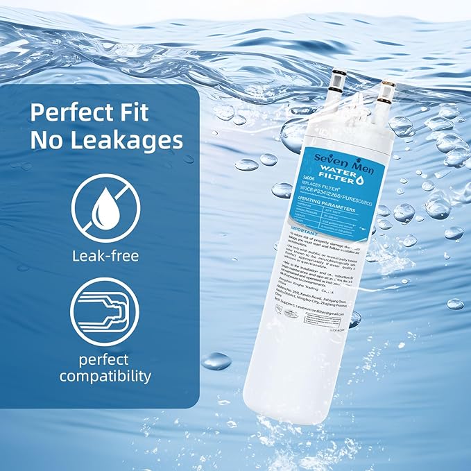 WF3CB Water Filter Replacement, Compatible with Frigidaire WF3CB, Pure Source 3, 706465, 242069601, 242086201, WF425 (2 Pack)