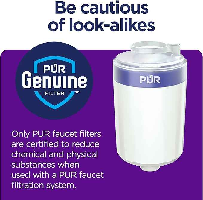 PUR Water Filter Replacement for Faucet Filtration Systems (1 Pack) – Compatible with all PUR Faucet Filtration Systems