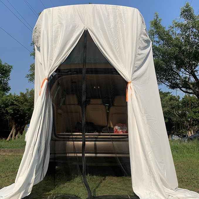 SUV Tent Van Camping Nomadic Camper Sleeping Take Shower or Change Clothes in Vehicle Water-Repellent and Lightweight Portable Bag Set up Size: L.W.H: 148x148x230 Centimeters