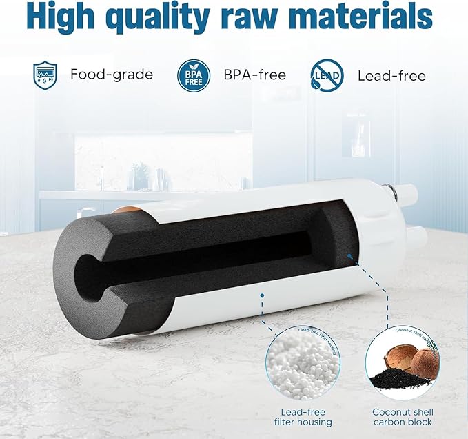 W10295370A Water Filter Replacement Compatible with W10295370, EDR1RXD1, Filter 1, WHR1RXD1, KAD1RXD1, P8RFWB2L, P8WB2L, P4RFWB, P5WB2L, Pack of 2, By DESENRUIS