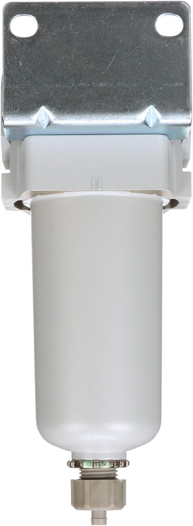 PneumaticPlus SAF400-N04B-MEP Compressed Air Particulate Filter 1/2" NPT, 10 Micron - Metal Bowl w/Manual Drain, Bracket - AquaVibe