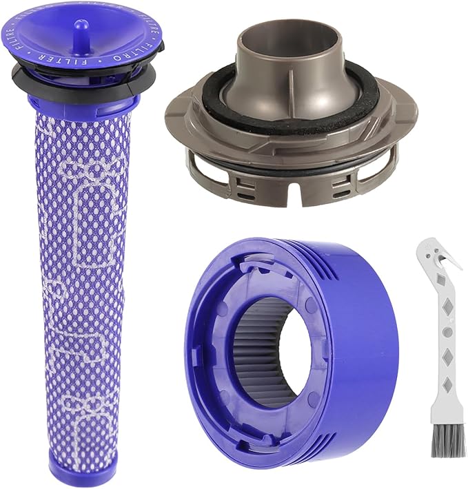 Filter Replacement & Motor Cover Compatible with Dy-son V7 V8 Animal and Absolute Cordless Vacuum Cleaners - AquaVibe