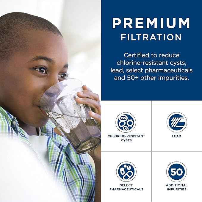GE MSWF Refrigerator Water Filter | Certified to Reduce Lead, Sulfer, and 50+ Other Impurities| Pack of 1
