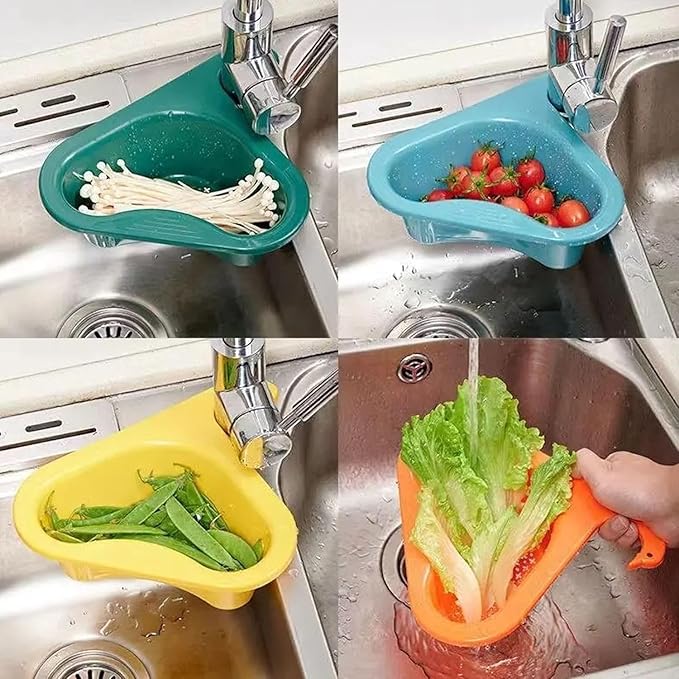 Faucet Hanging Filter Basket for Kitchen Sink, Faucet Hanging Filter Basket, Kitchen Sink Drain Basket Swan, Multifunctional Drain Basket for Kitchen Drain Strainer (4 Pcs)