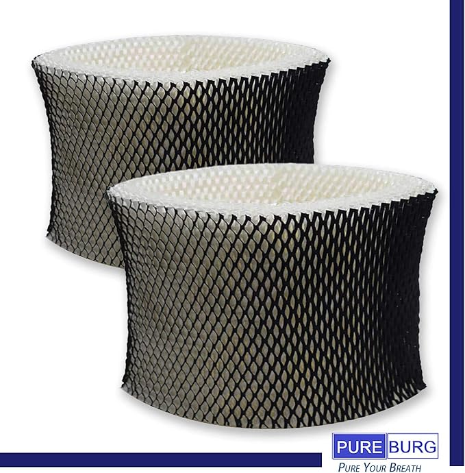 PUREBURG HWF64 Wick Filters Compatible with Holmes HWF64 Filter B fits Holmes HM1730 HM1745 HM1746 HM1750 HM2200 Sunbeam SCM1745 SCM1746 Bionaire BWF64 BWF64CS BCM1745 BCM1745-C BCM2200,2-Pack